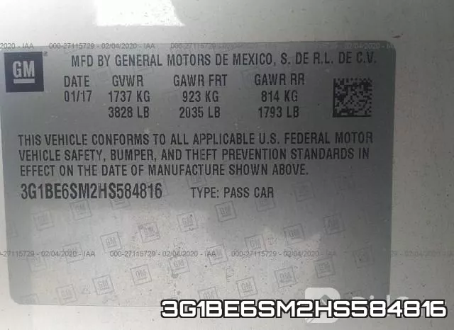 3G1BE6SM2HS584816 фото 10