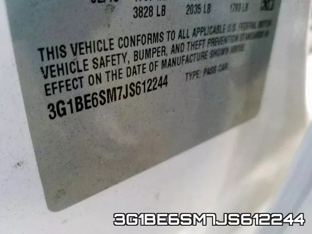 3G1BE6SM7JS612244 фото 2