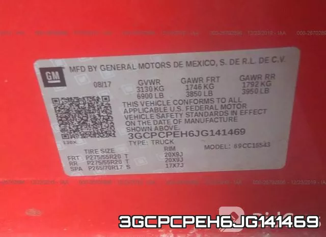 3GCPCPEH6JG141469 фото 10