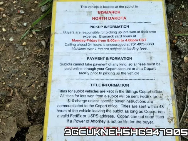 3GCUKNEH5HG347905 фото 10