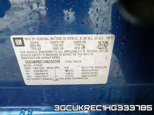 3GCUKREC1HG333785 фото 2