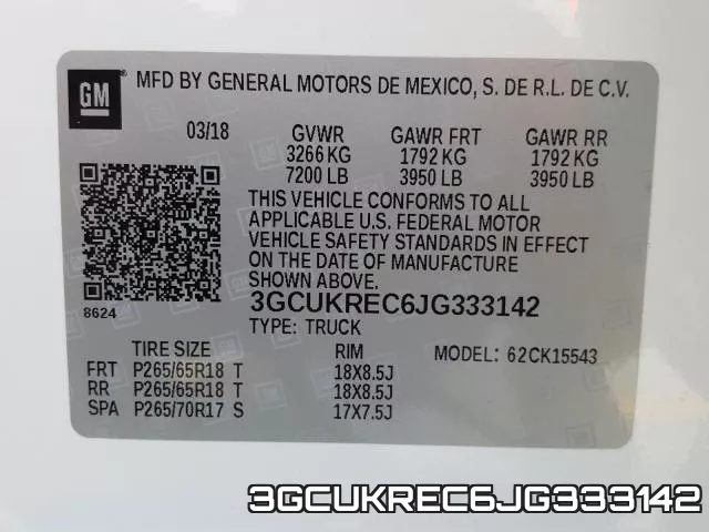 3GCUKREC6JG333142 фото 2