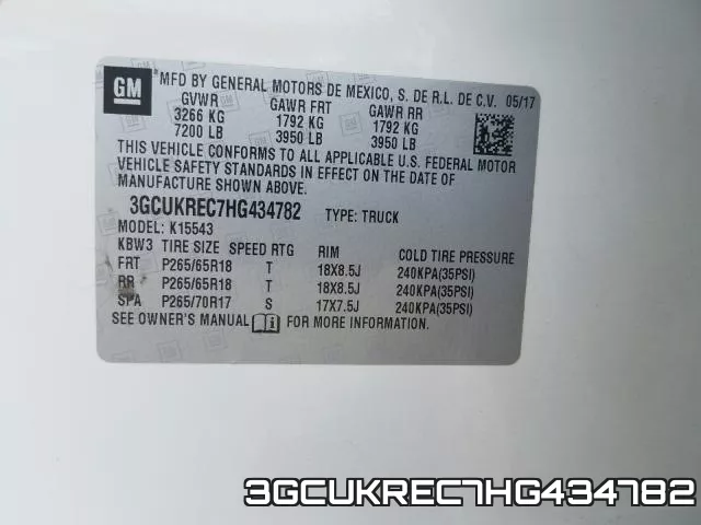 3GCUKREC7HG434782 фото 2