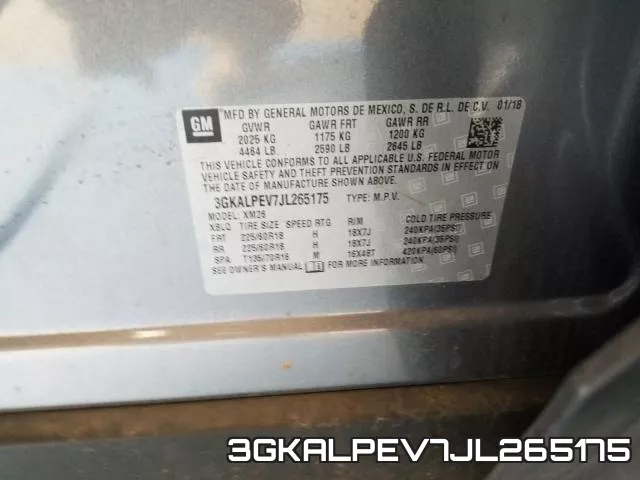 3GKALPEV7JL265175 фото 2