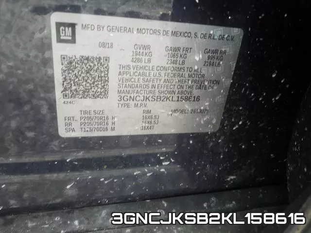 3GNCJKSB2KL158616 фото 2