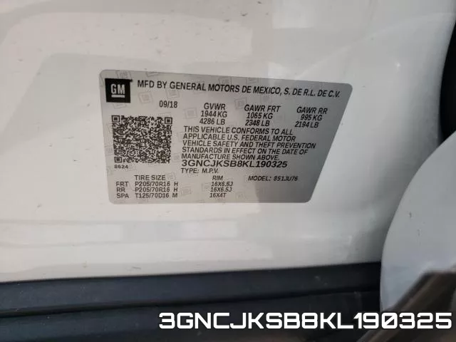 3GNCJKSB8KL190325 фото 2