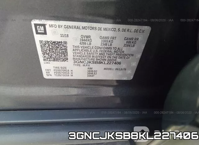 3GNCJKSB8KL227406 фото 10