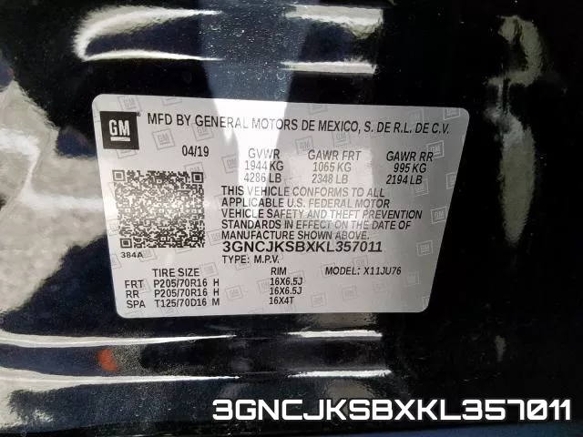 3GNCJKSBXKL357011 фото 2