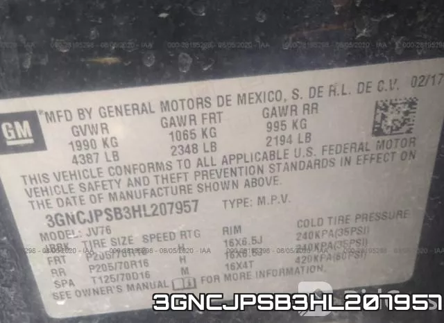 3GNCJPSB3HL207957 фото 10