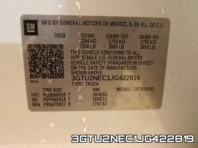 3GTU2NEC1JG422819 фото 2