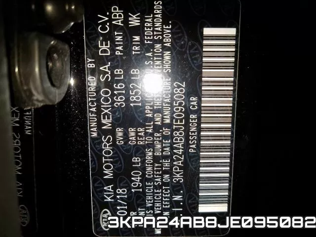 3KPA24AB8JE095082 фото 2