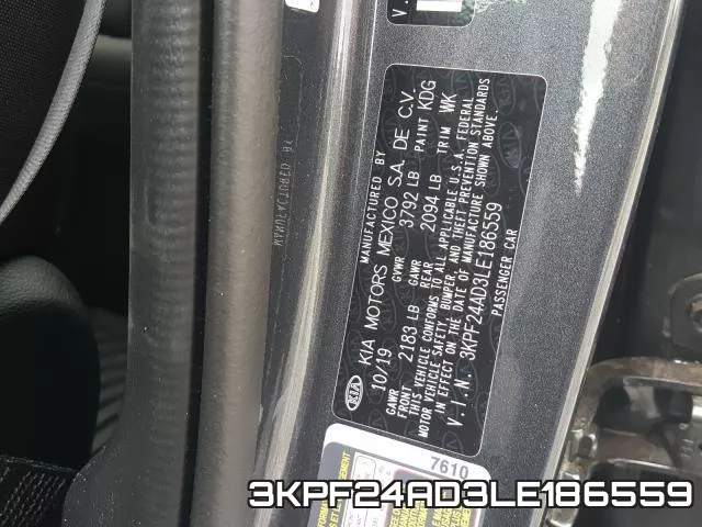 3KPF24AD3LE186559 фото 2