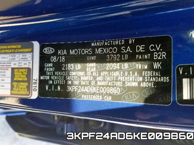 3KPF24AD6KE009860 фото 2