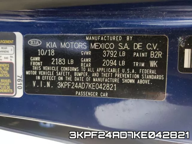 3KPF24AD7KE042821 фото 2