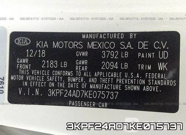 3KPF24AD7KE075737 фото 10
