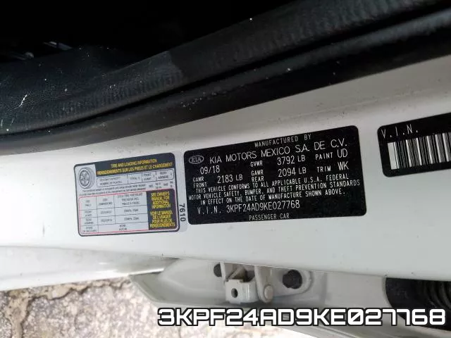 3KPF24AD9KE027768 фото 2