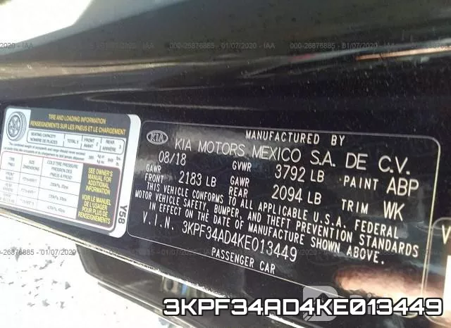 3KPF34AD4KE013449 фото 10