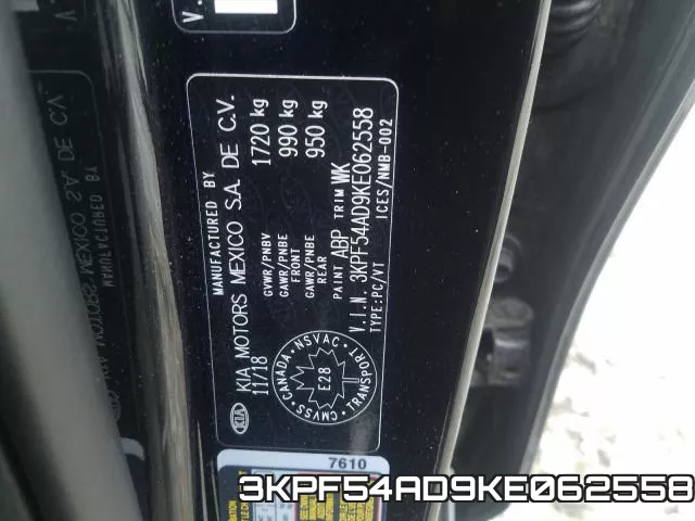 3KPF54AD9KE062558 фото 2