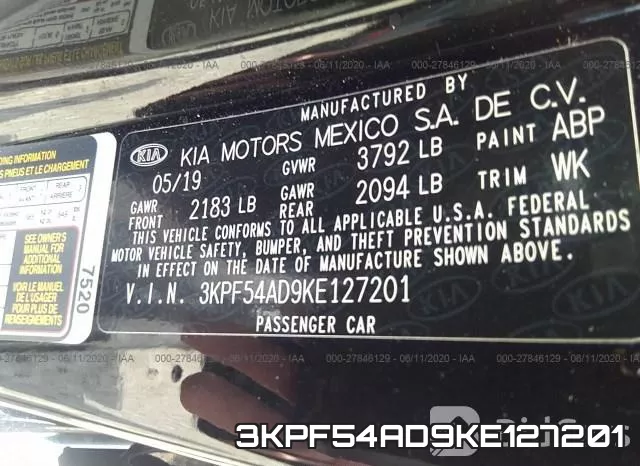 3KPF54AD9KE127201 фото 10