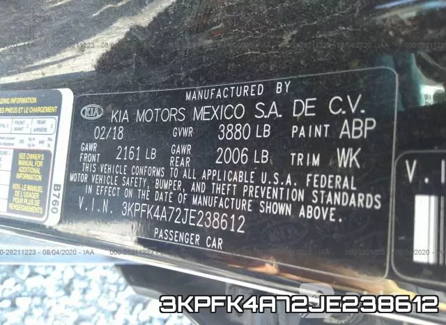 3KPFK4A72JE238612 фото 10