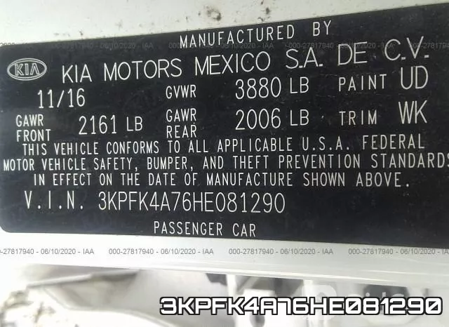 3KPFK4A76HE081290 фото 10