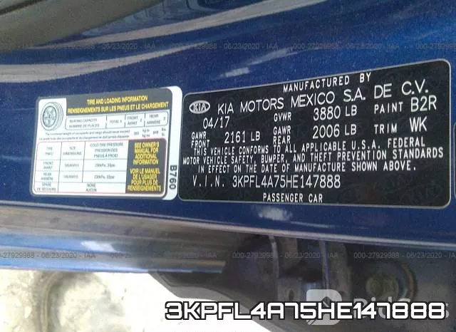 3KPFL4A75HE147888 фото 10