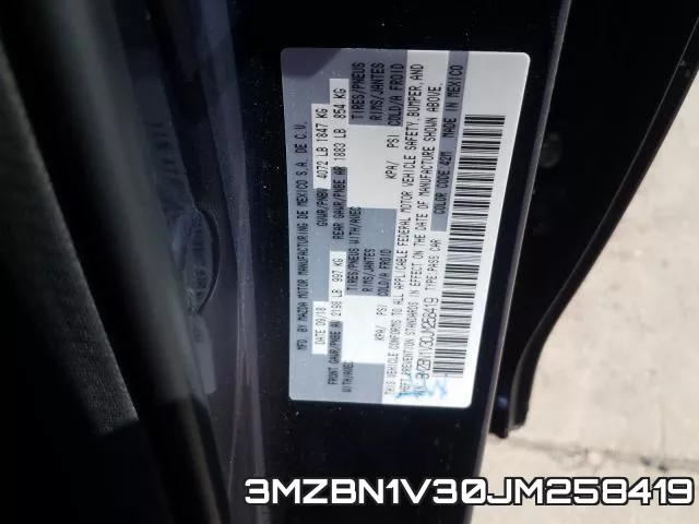 3MZBN1V30JM258419 фото 2