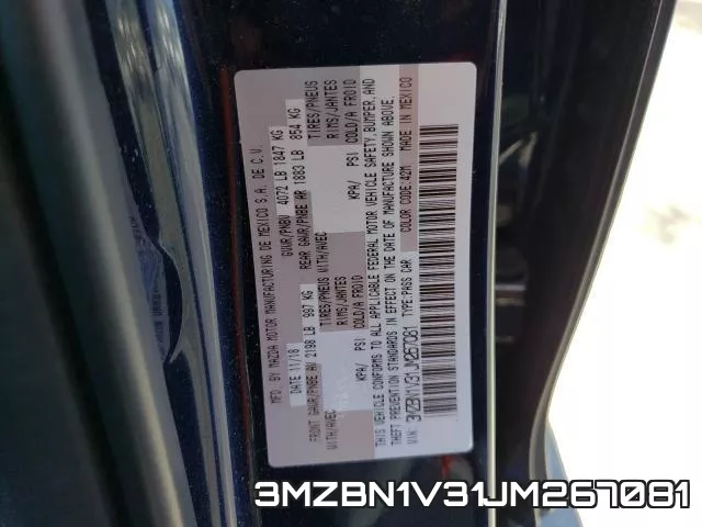 3MZBN1V31JM267081 фото 2