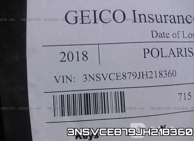 3NSVCE879JH218360 фото 2