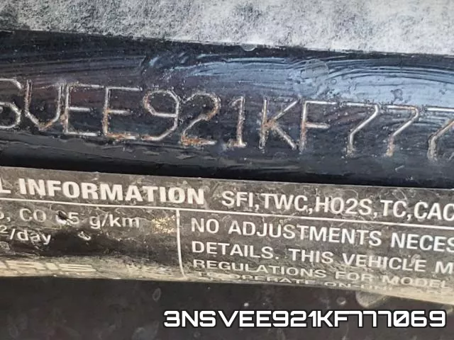 3NSVEE921KF777069 фото 2