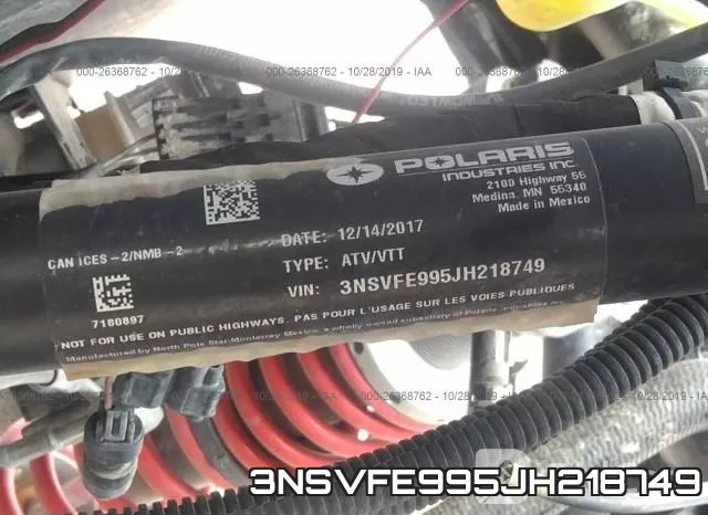 3NSVFE995JH218749 фото 2