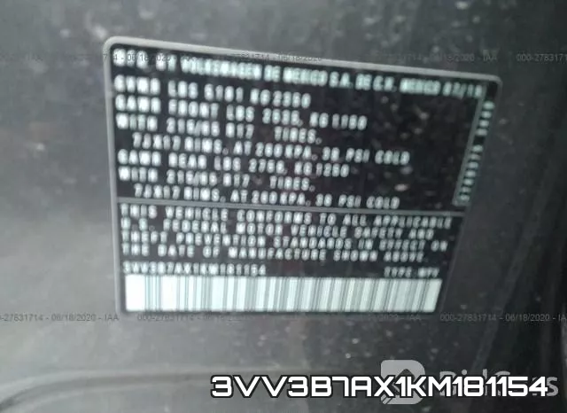 3VV3B7AX1KM181154 фото 10