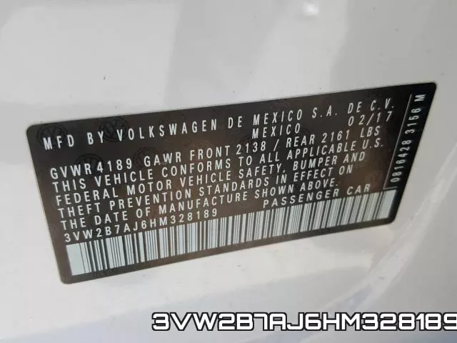 3VW2B7AJ6HM328189 фото 2