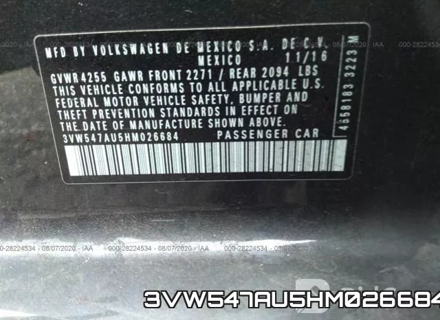3VW547AU5HM026684 фото 10