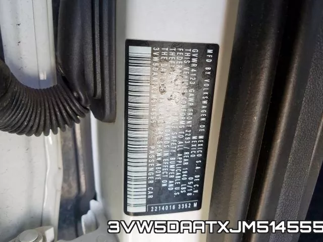 3VW5DAATXJM514555 фото 2