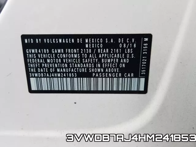 3VWDB7AJ4HM241853 фото 2