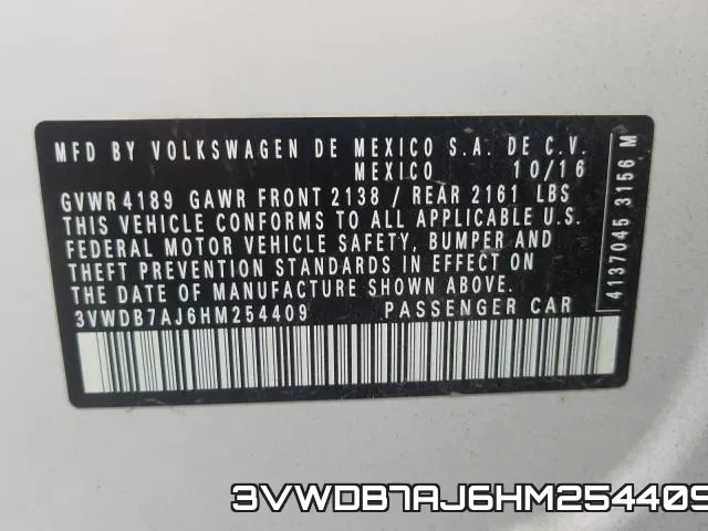 3VWDB7AJ6HM254409 фото 2