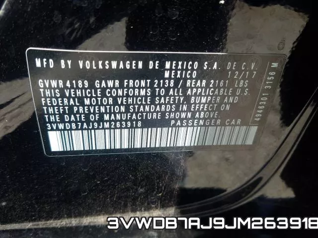 3VWDB7AJ9JM263918 фото 2