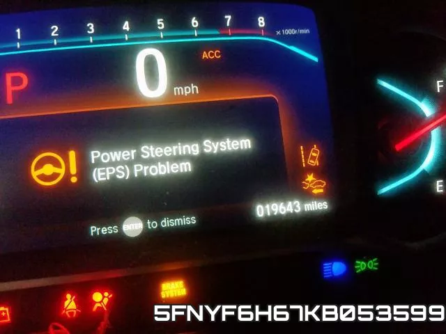5FNYF6H67KB053599 фото 9