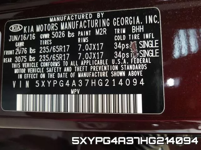 5XYPG4A37HG214094 фото 2