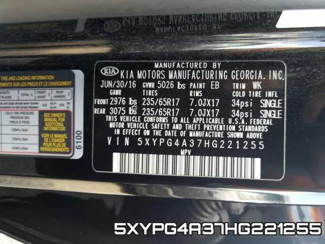 5XYPG4A37HG221255 фото 2