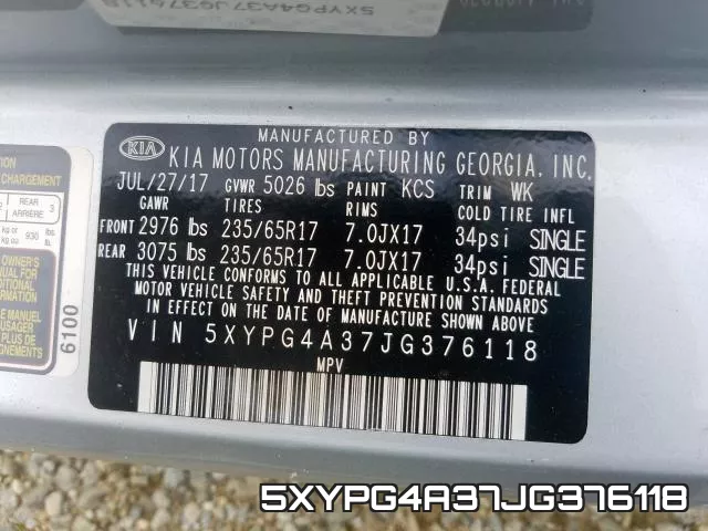 5XYPG4A37JG376118 фото 2