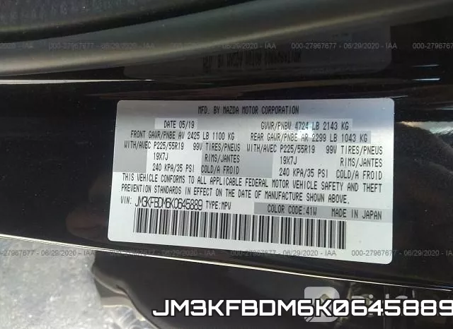 JM3KFBDM6K0645889 фото 10