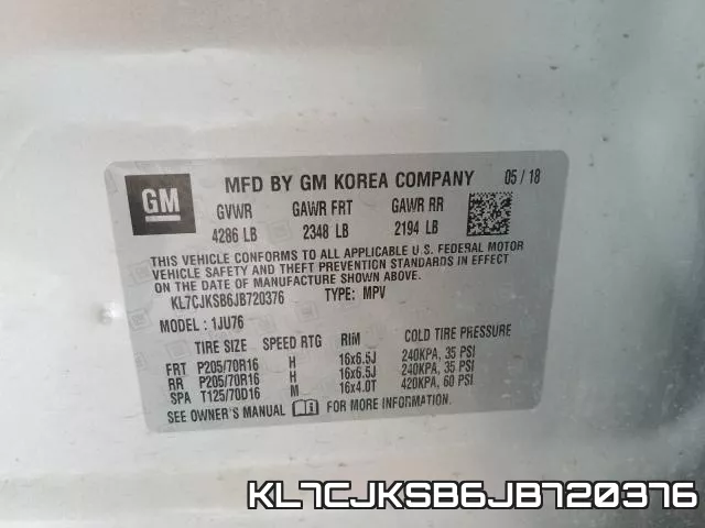 KL7CJKSB6JB720376 фото 2