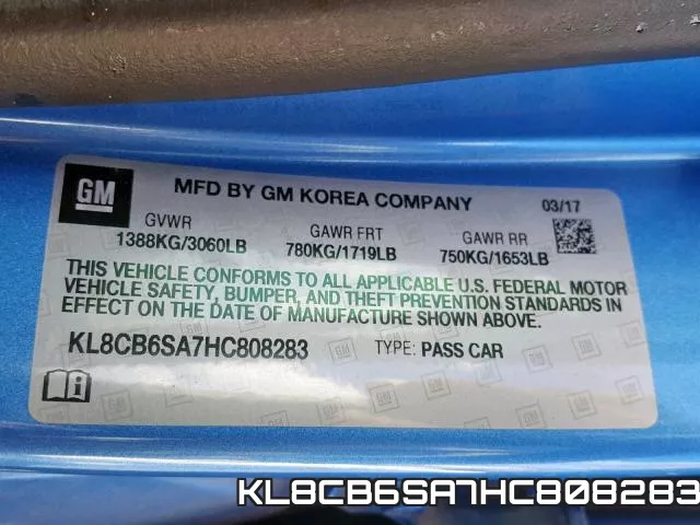 KL8CB6SA7HC808283 фото 2
