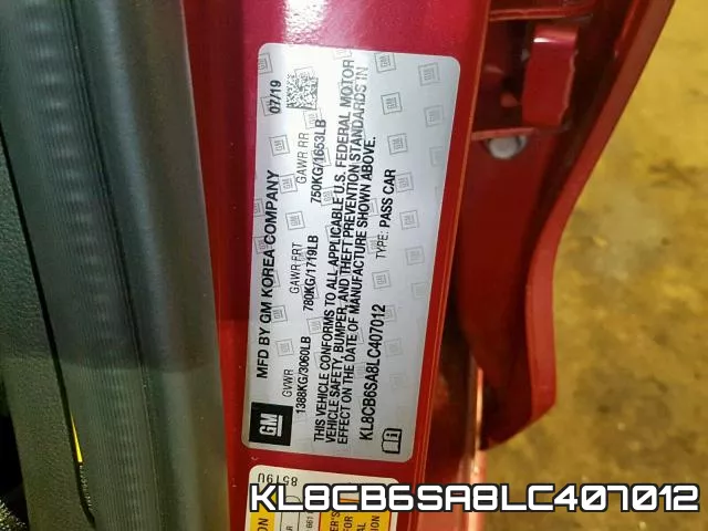 KL8CB6SA8LC407012 фото 2
