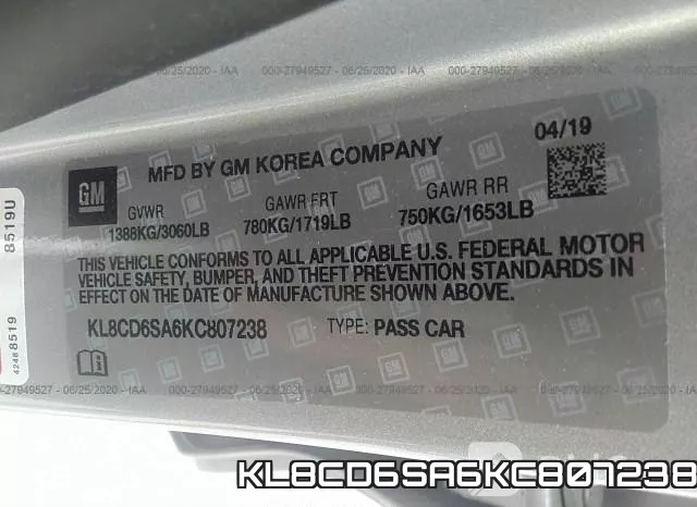 KL8CD6SA6KC807238 фото 10