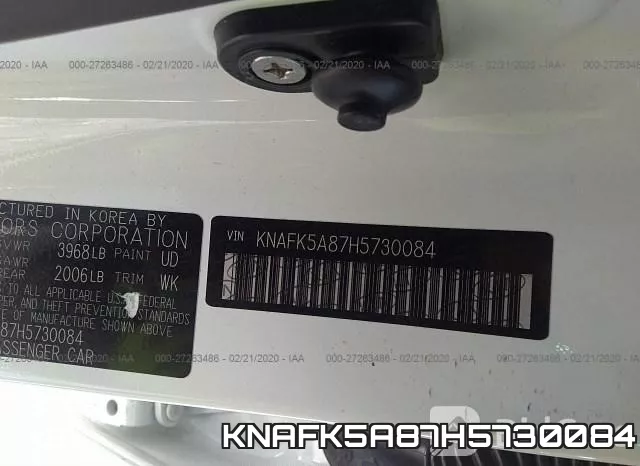 KNAFK5A87H5730084 фото 10
