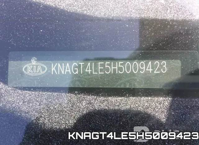 KNAGT4LE5H5009423 фото 10