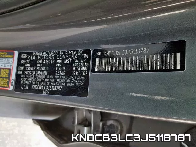 KNDCB3LC3J5118787 фото 2